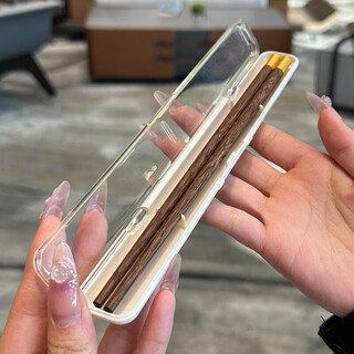 Yijuke with chopstick box, high-looking portable chopsticks, one pair for one person, dedicated storage chopstick box, chicken wing wooden chopsticks