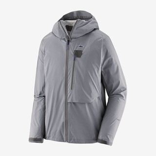 Patagonia men's fishing clothing waterproof and windproof fishing jacket hard shell jacket 81875 sgry gray m