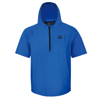Daiwa new model de-5909cs yilu shangyu series hooded short-sleeved shirt fishing sports sun protection short-sleeved color blue s