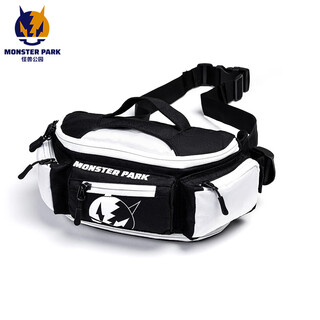 Monster park motorcycle riding waist bag casual motorcycle highway commuting large capacity storage bag motorcycle rider bag for men and women panda color