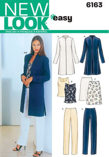 New looklook sewing pattern 6163 misses separates