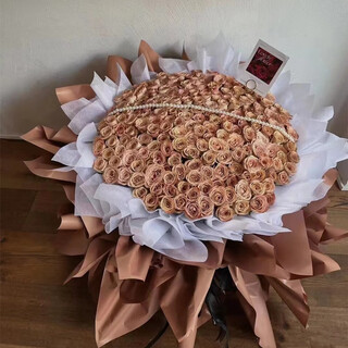 Hua and chihiro flower gift cappuccino rose bouquet for girlfriend and wife’s birthday gift flowers delivered nationwide in the city 199 cappuccino roses delivered in the city support appointment date