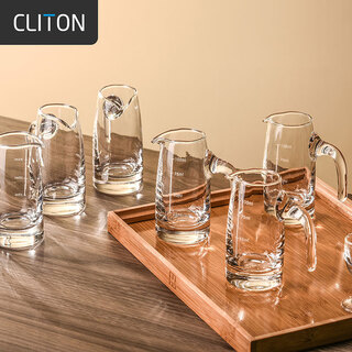 Cliton white wine cup wine pourer household with scale wine jug small wine cup 100ml white wine jug 6-piece set