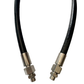 Mining hose high pressure hose assembly hydraulic oil pipe excavator oil pipe single double layer high pressure steam hose black inner diameter 38mm four layers of steel wire