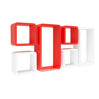 Wall storage rack living room tv background wall decoration rack wall hanging creative grid wall cabinet bedroom wall storage package c