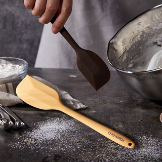 Kitchen cooking silicone spatula 2-piece set cake butter egg yolk pastry scraper spatula egg white cream mixing knife high temperature resistant shovel