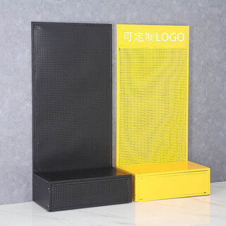Customized base hole board display rack, socks tool shelf, jewelry, clothing, headwear, supermarket display rack 200*100*30 free 15 10cm hooks