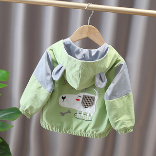 Red lip shan boys' jacket spring and autumn 2023 new 1-3-5 years old infants and children's autumn tops children's baby autumn jackets 2 green 90cm