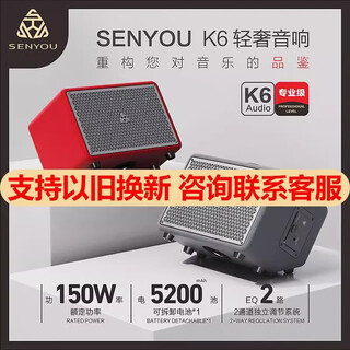 Senyu senyu k6 musical instrument outdoor electric blowpipe saxophone performance acoustic guitar sound playing and singing multi-functional portable speaker senyu k6