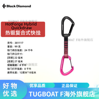 Black diamond black diamond bd quickdraw outdoor rock climbing quick draw 381117 hotforge-hot forged composite quick draw-9
