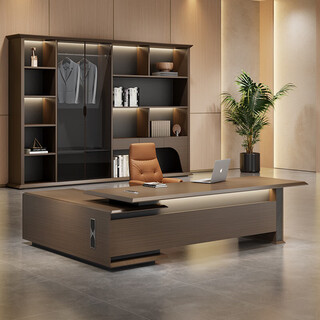 Yuehui high-end ceo boss desk office desk and chair combination modern light luxury chairman leadership office desk executive desk 1.8 meters boss desk