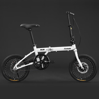 Forever (forever) official direct sales 2024 new folding bicycle for men and women, adult, ultra-light, portable, can be placed in the trunk, single speed, pearl white, other
