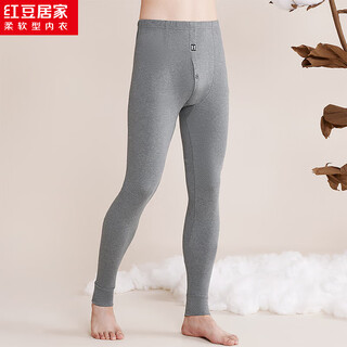 Hongdou home qiu shangxin men's pure cotton bottoming long johns men's combed cotton warm single pair of cotton wool pants