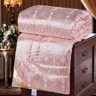 Tongxiang handmade mulberry silk thickened warm winter quilt spring and autumn quilt core air-conditioned quilt student dormitory wedding quilt tribute satin-jade 220x240cm four jin jin equals 0.5 kg air-conditioned quilt