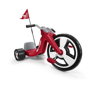 Radio flyer children's tricycle 40cm large front wheel adjustable seat 3-7 years old outdoor riding toy red red l