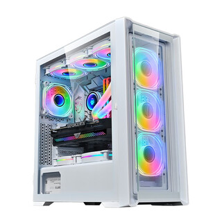 Wanjia wanjia juechen 360 white chassis desktop atx/eatx motherboard 360 water-cooled computer chassis full side transparent 4090 graphics card dust-proof game console case juechen 360 white
