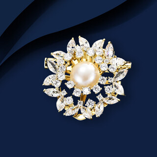 Marco bizzarri brand brooch, light luxury flower brooch, high-end women's exquisite suit corsage, anti-exposure pin, women's luxury accessories, gift to teacher on teacher's day, gift to mother on mother's day