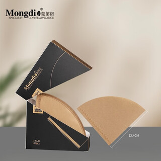 Mondino coffee filter paper v60 drip filter paper hand-brewed coffee powder filter paper v60 original color 102 filter paper 100 sheets