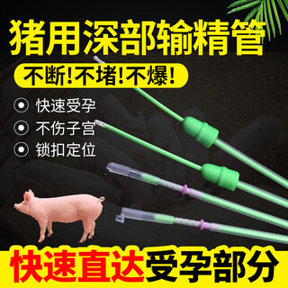 Dr. pig disposable deep vas deferens sow artificial insemination bottles for pigs 100 sets pig raising equipment locking vas deferens (big head) 100 pieces