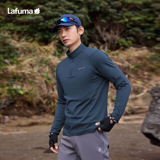 Lafuma long-sleeved t-shirt men's outdoor comfortable sports half-zip fashion bottoming top lmts5cl61