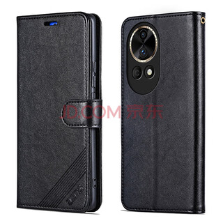 Yazunshi huawei nova13 mobile phone case blk-al80 flip leather case anti-fall protective cover 5g front and rear all-inclusive soft shell side flip wallet style retro leather business high-end men's and women's nova13 black