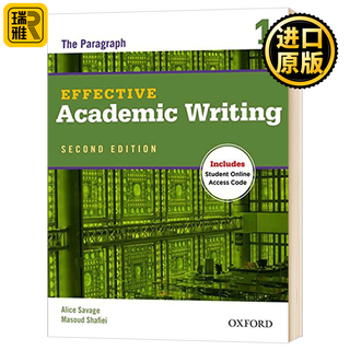 牛津学术英语写作教材3 Oxford Effective Academic Writing 3英文版 OUP Oxford 英文原版 牛津学术英语写作教材1