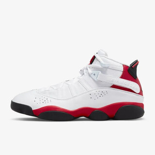 Aj jordan (nike air jordan) jordan 6 rings joe 6 lightweight cushioning breathable wear-resistant 22 years new men's practical basketball shoes white and red 322992-126 other code consultation