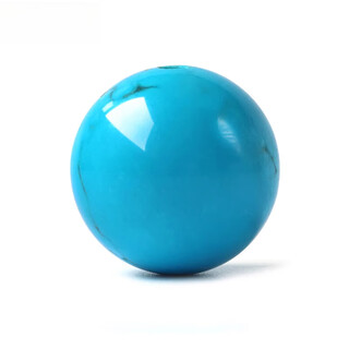 Fat donglai same style bracelet with beads turquoise high blue sleeping beauty loose beads round beads diy handmade jewelry king kong 12mm 2 pieces