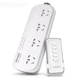 Customized hesen smart socket wireless remote control switch four-position high-power independent control power strip 220v wiring board 0v wiring board