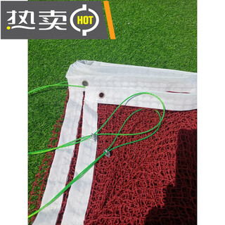 山头林村羽毛球网标准比赛训练羽毛球挡网拦网室内室外健身便携式折叠 4.1米四包边小网孔钢丝绳 带包