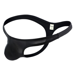 Long night simple men's sexy underwear t-string nylon youth comfortable sexy t-pants personalized breathable low-waist underwear men black xl