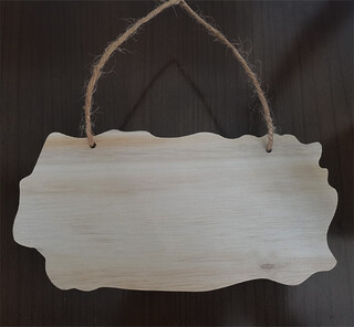 创意实木牌小木牌手写吊牌空白木板树牌挂牌diy手工门牌挂件定制 G-3 尺寸:20*10cm