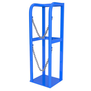 Haojiaju soporte para botella de oxígeno cilindro de 40 l estante anticaída carro para botella de oxígeno tanque de nitrógeno estante de almacenamiento de argón soporte para cilindro de gas de laboratorio estante para botella individual
