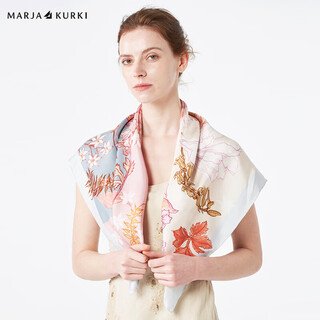 Maria gucci birthday gift square scarf for mother 100% mulberry silk shawl with elder silk scarf female gift box floral powder