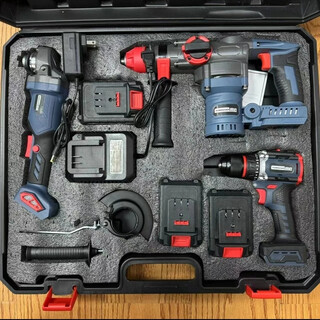 【牧高专属】甬造 新款战神3件套电钻电锤角磨机 三电两充