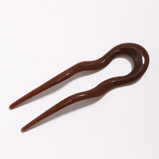 Mengyi simple u-shaped hairpin large retro hairpin hairpin versatile ball hairpin brown
