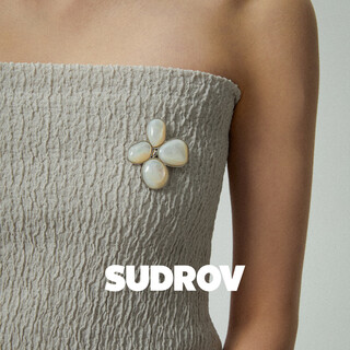 Sujue new product niche design pure 925 silver natural shell high-end lilac brooch female chinese valentine's day birthday gift white lilac brooch