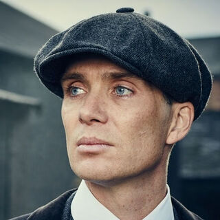 Orange tart peaky blinders imitation wool octagon hat men's razor party british beret retro literary newsboy hat fashion painter black one size (56-60cm)