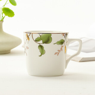 Jin lanyu tangshan bone china small cup bone china tea cup small tea cup 3 inches home coffee cup office water cup champs elysees - small square cup 1
