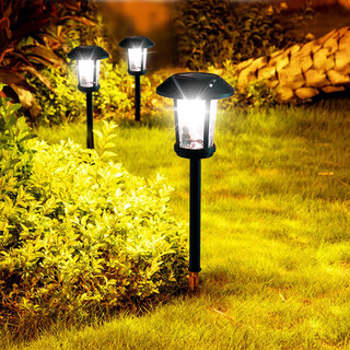 Jeeyee solar light lawn light outdoor waterproof villa courtyard light aisle garden light decoration landscape light control floor lamp glass floor lamp (height 60cm) - 1