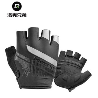 Rockbros cycling gloves full finger half finger cycling road bike gloves long finger men and women spring, summer and autumn touch screen (half finger gloves xl)
