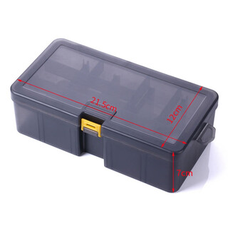 Hengjia/hengjia double-layer (5+6 grids) storage box, fishing gear box, multi-function box, accessories, tool box, fishing lure box, double-layer storage box (21.5*12*7cm-220g) shipped as shown
