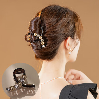 Chimera (chimera) full-tied bun hair clip for small hair, light luxury half-tied high ponytail clip hair accessory hairpin girl birthday gift