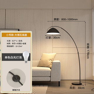 Lamps collection 2024 floor lamp lotus leaf fishing lamp internet celebrity new ins style living room next to sofa atmosphere black small marble 178cm white light