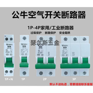 公牛（BULL）公牛BULL空气开关1P家用空开32A安2P塑壳小型三相电闸空开关断路 20A 1P