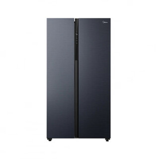 Midea/midea bcd-607wkpzm(e) double-door large-capacity family air-cooled frost-free refrigerator official flag tail goods bcd-601wkpzm(e) morandi gray