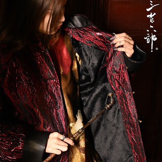 Three provinces and six parts dragon vein year of the dragon gilt jacquard thickened men and women couple style national style trendy tang suit new chinese style jacket year of the dragon limited new year 2xl 200jin jin is equal to within 0.5 kg