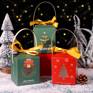 Extreme space christmas apple box 6-pack christmas fruit packaging box christmas gift apple box christmas eve apple gift box