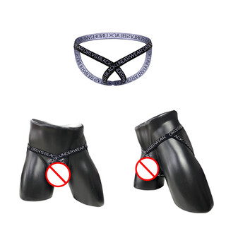 New ready-made men's thong sexy sexy underwear double thong underwear for men white m