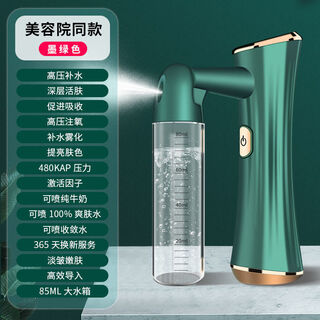 Portable oxygen injection meter, high-pressure handheld nano-sprayer, household cold spray rechargeable hydration meter, facial humidification artifact, green upgraded model